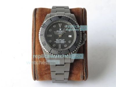 VR Factory Rolex Deepsea Pro Black Swiss Replica Watch 44MM